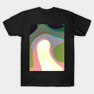 Colorful Abstract Warps 208 T-Shirt